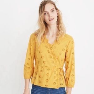 Madewell Scarlet Eyelet Top